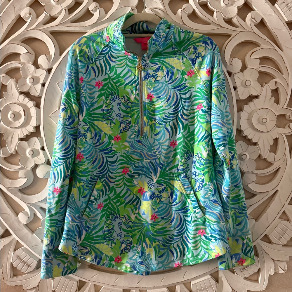 Lilly Pulitzer Multicolor activewear half zip long sleeve